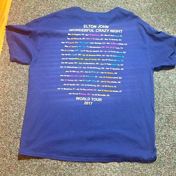 Concert Tour T Shirt - ELTON JOHN - Picture 1 of 4